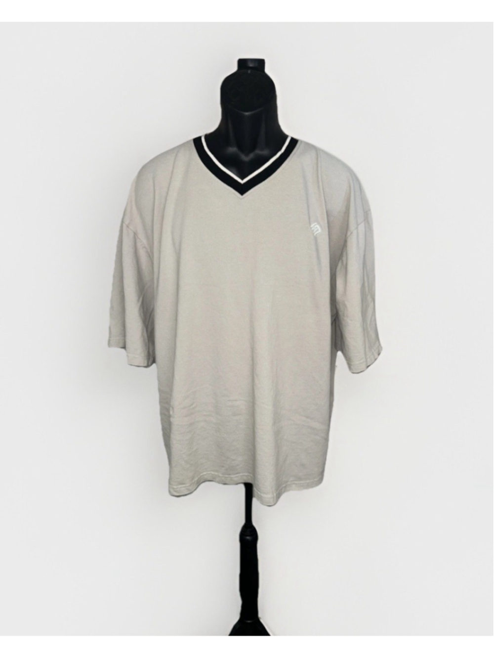 VTG ENYCE Mens 3X White V Neck T Shirt Sean Combs Style Big Tall Short Sleeve